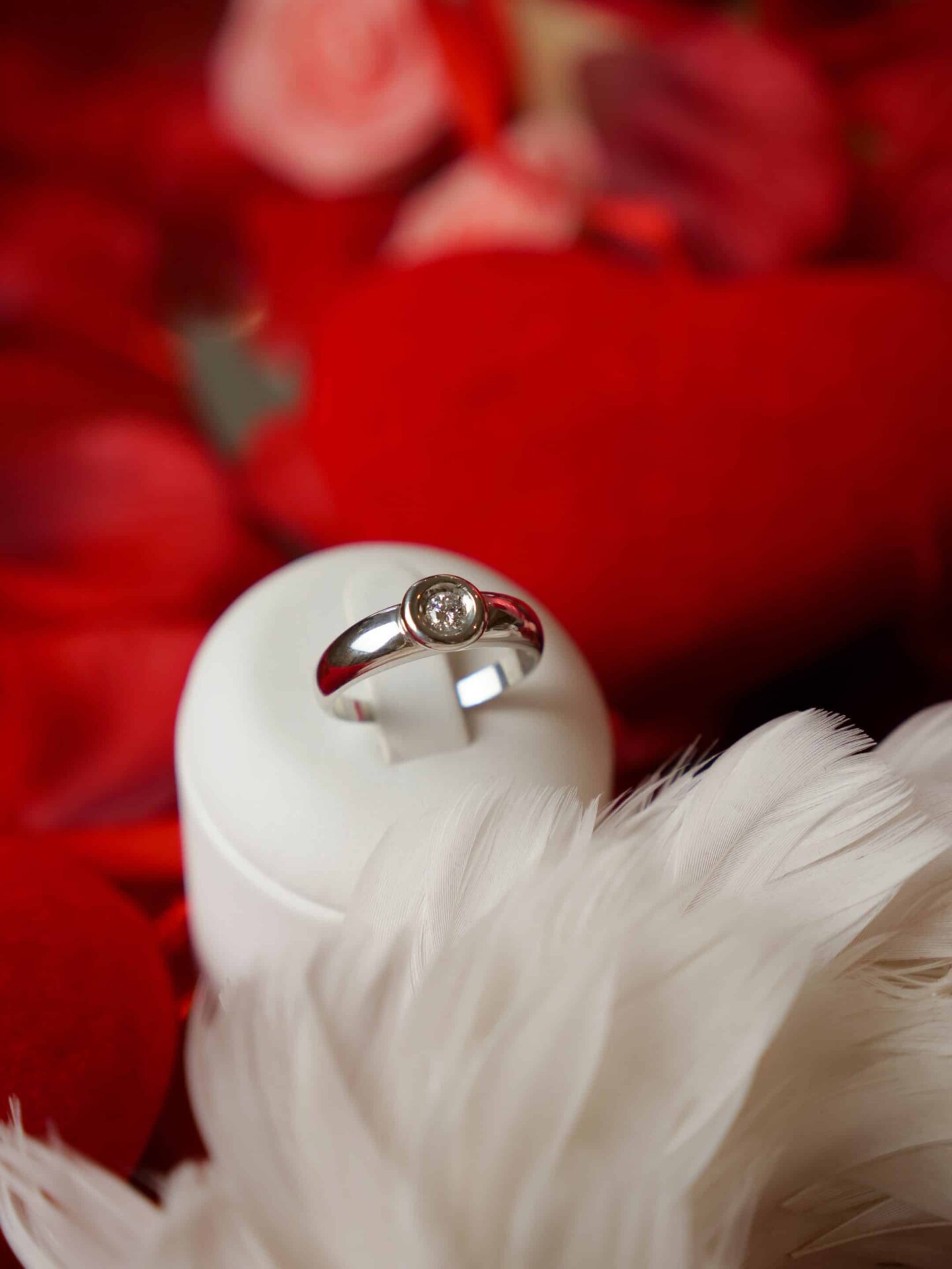 BAGUE JONC SOLITAIRE