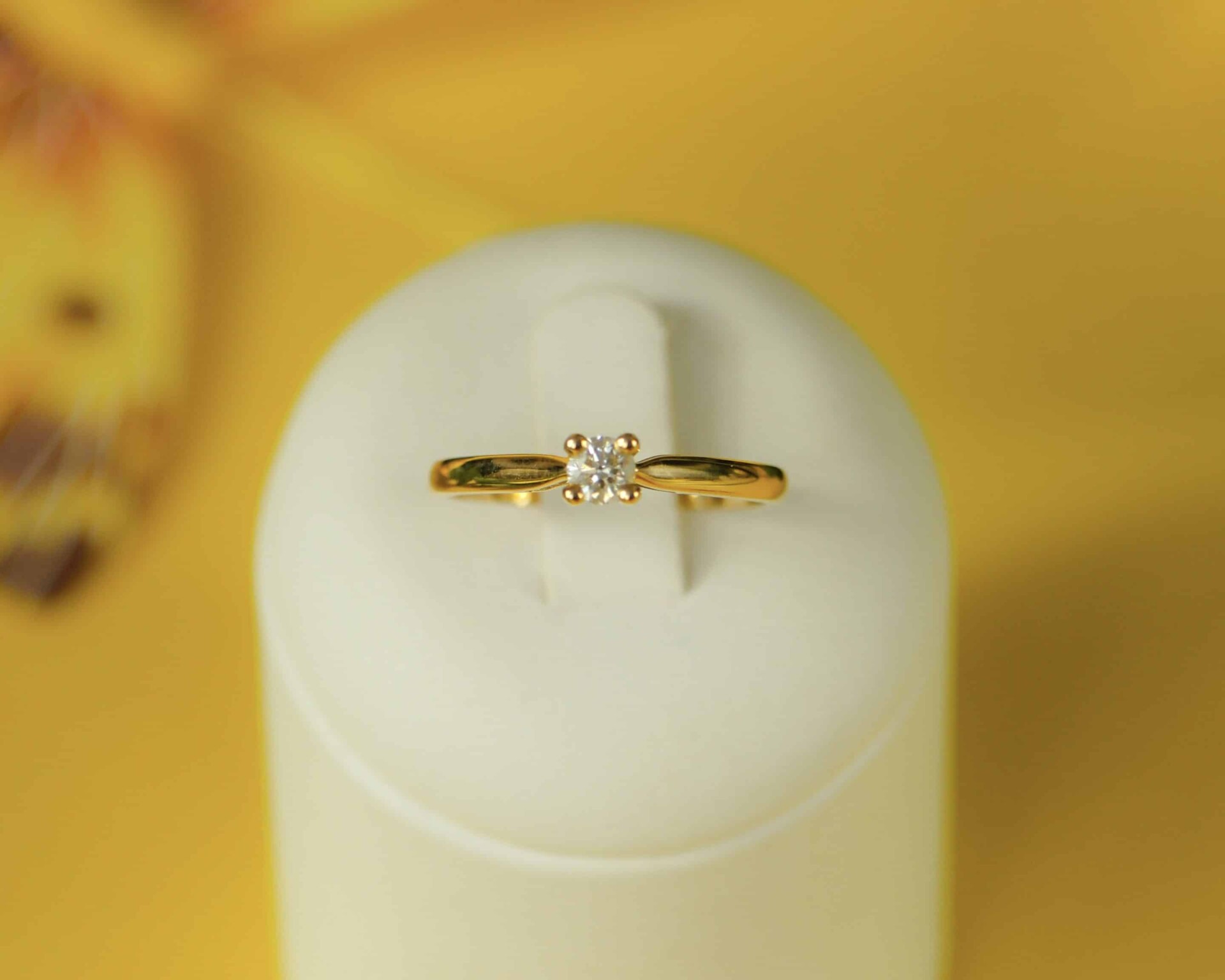 BAGUE SOLITAIRE DIAMANT – Image 2