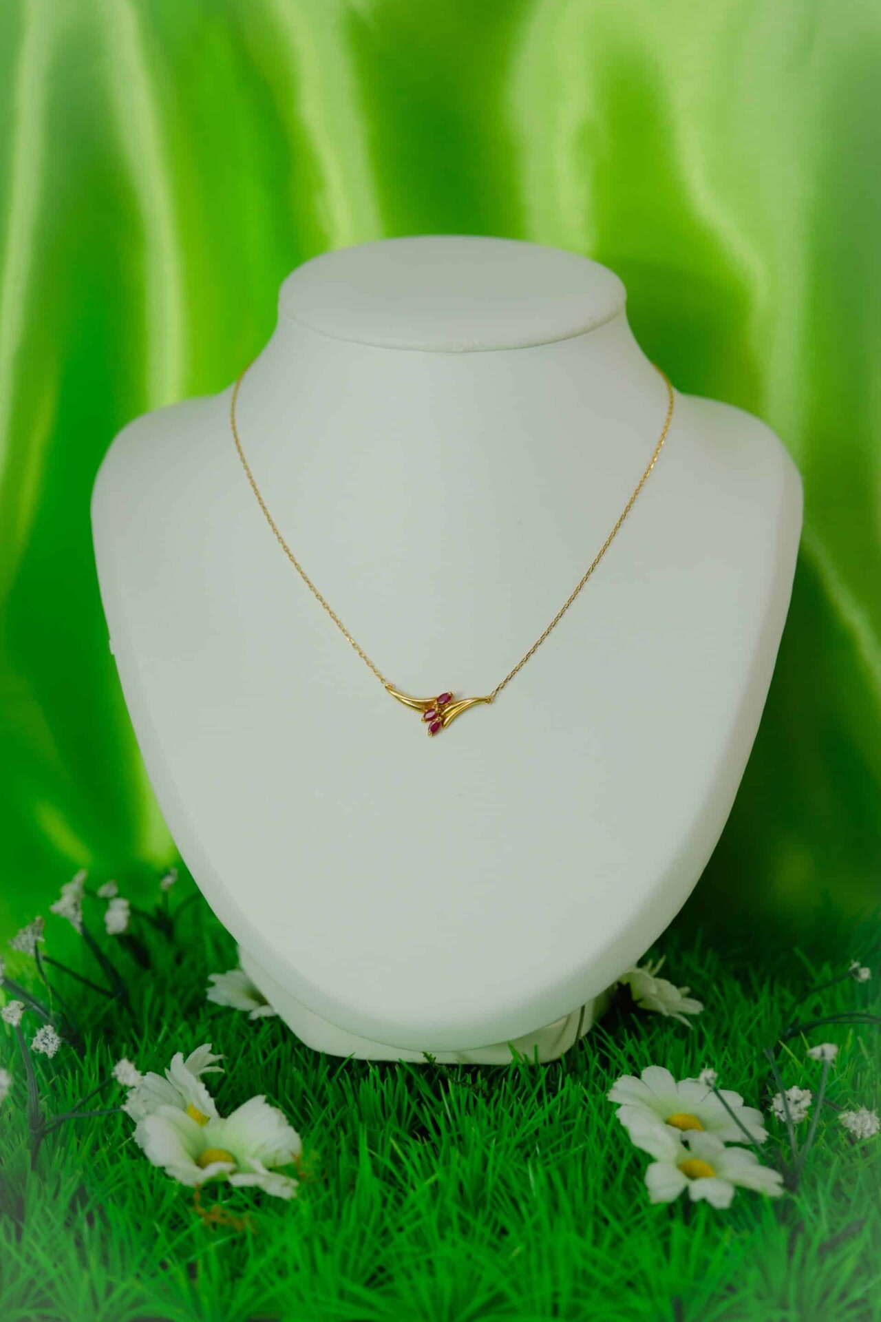 COLLIER OR ET RUBIS